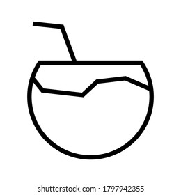 Fresh drinks icon or logo isolated sign symbol vector illustration - high quality black style vector icons
