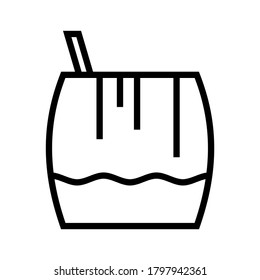 Fresh drinks icon or logo isolated sign symbol vector illustration - high quality black style vector icons
