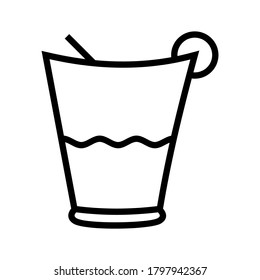 Fresh drinks icon or logo isolated sign symbol vector illustration - high quality black style vector icons
