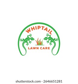 Fresh and dynamic Whiptail Lawn Care logo design symbolizing growth, precision, and a lush landscape. Perfect for lawn maintenance, landscaping services, and garden care businesses.
