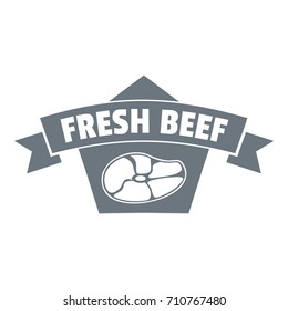 Fresh eco beef logo. Simple illustration of fresh eco beef vector logo for web design isolated on white background