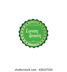 fresh eco friendly green theme label template