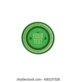 fresh eco friendly green theme label template