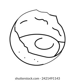 fresh egg chicken farm food line icon vector. fresh egg chicken farm food sign. isolated contour symbol black illustration