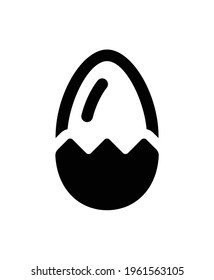 Fresh egg from farm vector.