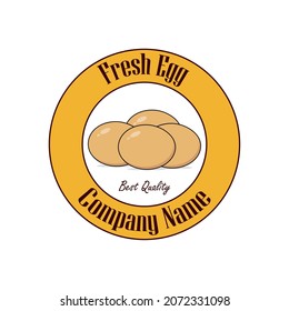 Fresh egg logo vector graphics