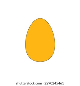 Fresh Egg, Egg shape icon or symbol design, Yummy egg vector illustration.