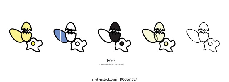 fresh egg vector type icons