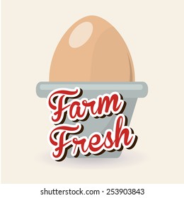 fresh eggs design, vector illustration eps10 graphic 