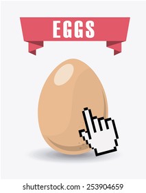 fresh eggs design, vector illustration eps10 graphic 