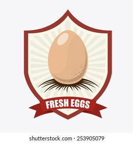 fresh eggs design, vector illustration eps10 graphic 