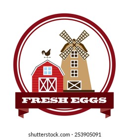 fresh eggs design, vector illustration eps10 graphic 