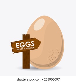 fresh eggs design, vector illustration eps10 graphic 