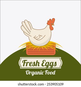 fresh eggs design, vector illustration eps10 graphic 