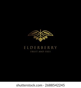 Fresh Elderberry Plantilla de diseño de logotipo