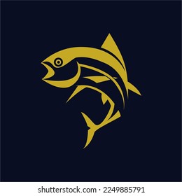 fresh and elegant tuna fish vector. suitable for logos or pictures of fish that you sell.