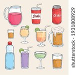 fresh eleven drinks drawn style