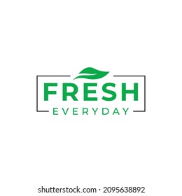 Fresh Everyday Logo Vector Template Design Illustration