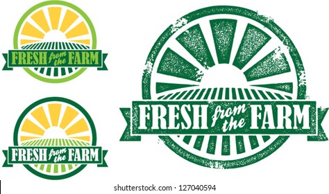 Fresh From The Farm Produce Stamp
