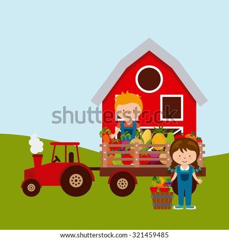 fresh farm products design, vector illustration eps10 graphic 