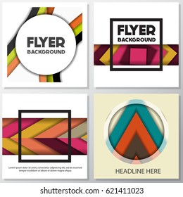 fresh fashion flyer style background Design Template,Vector Illustration