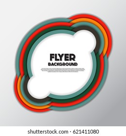 fresh fashion flyer style background Design Template,Vector Illustration