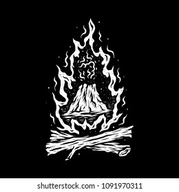 Fresh Fires Vector Art