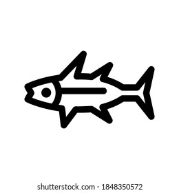 fresh fish icon or logo isolated sign symbol vector illustration - high quality black style vector icons
