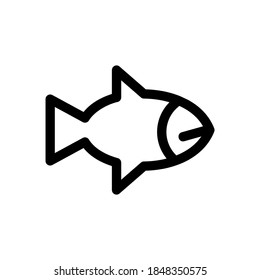 fresh fish icon or logo isolated sign symbol vector illustration - high quality black style vector icons
