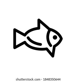 fresh fish icon or logo isolated sign symbol vector illustration - high quality black style vector icons
