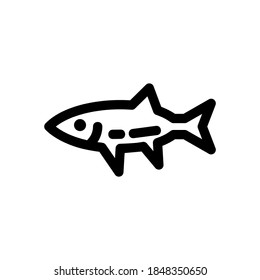 fresh fish icon or logo isolated sign symbol vector illustration - high quality black style vector icons
