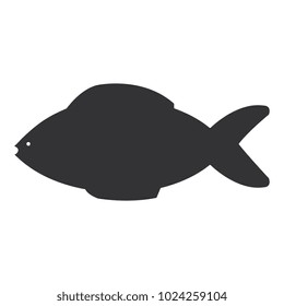 fresh fish isolated icon