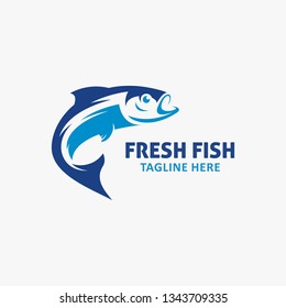 Fresh fish logo design