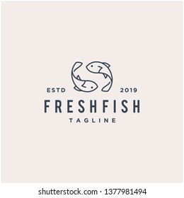 fresh fish logo design