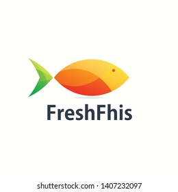 fresh fish logo design ready for use 