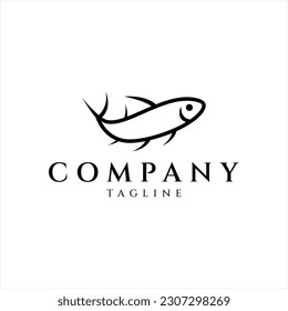 Fresh fish logo design vector illustration