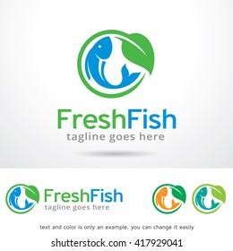 Fresh Fish Logo Template Design Vector