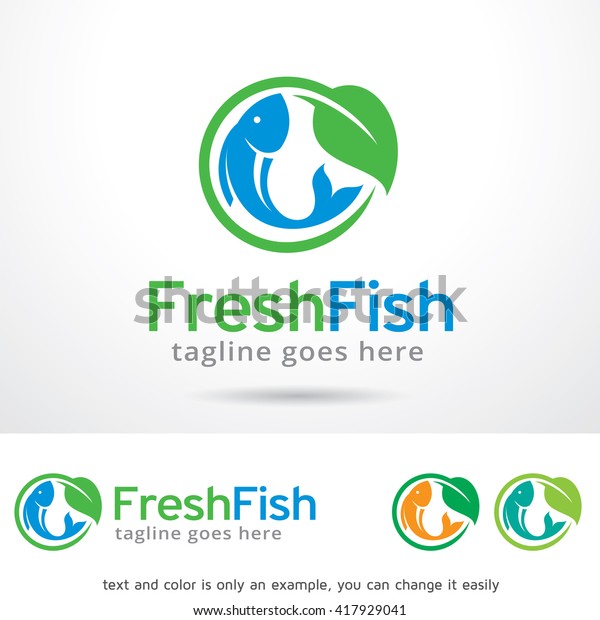 Fresh Fish Logo Template Design Vector Stock Vector (Royalty Free ...