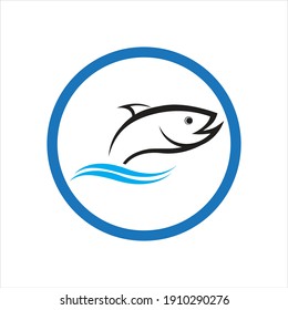 Fresh Fish Logo Template Icon Vector Stock Vector (Royalty Free ...