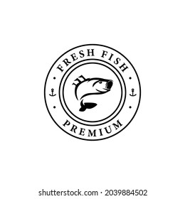 Design des Logos für frische Fische