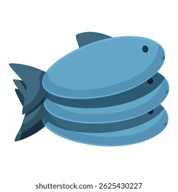 Fresh fish stacked, symbolizing abundance in the seafood industry and promoting a healthy, protein rich diet