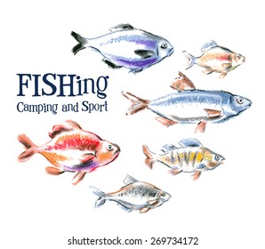 fresh fish vector logo design template. seafood, food or fishing icon.