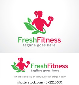 Fresh Fitness Logo Template Design Vector