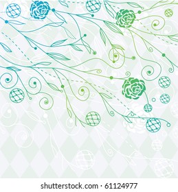 Fresh floral background