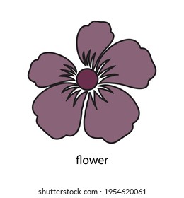 Frischblumenvektorsymbol