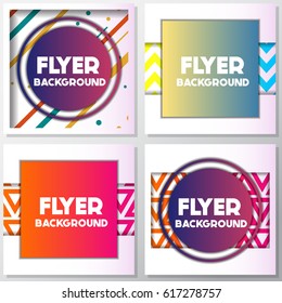 fresh flyer style background Design Template,Vector Illustration