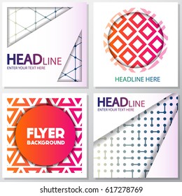 fresh flyer style background Design Template,Vector Illustration