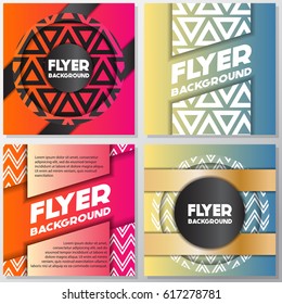 fresh flyer style background Design Template,Vector Illustration