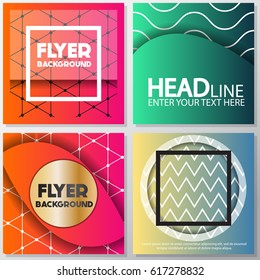 fresh flyer style background Design Template,Vector Illustration
