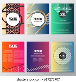 fresh flyer style background Design Template,Vector Illustration